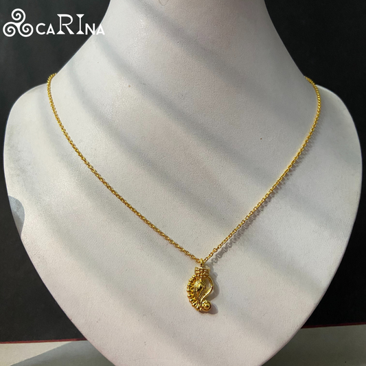Divine Touch Gold Paisley Pendant