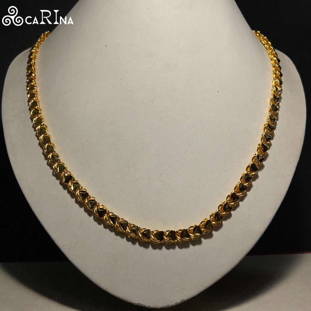 Elegant Twisted Leaf Chain Necklace