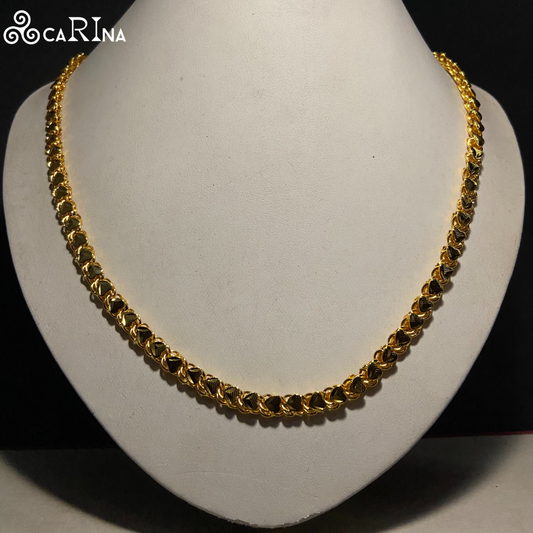 Elegant  Twisted Leaf Chain Necklace