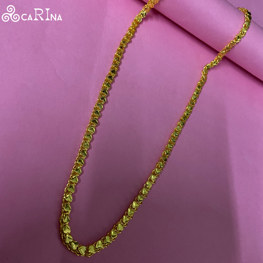 Elegant Twisted Leaf Chain Necklace