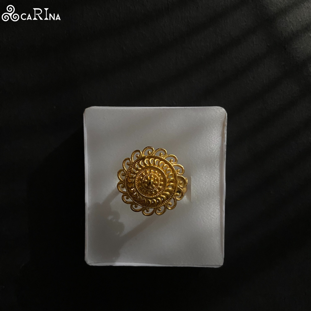 Sun Blossom Statement Ring