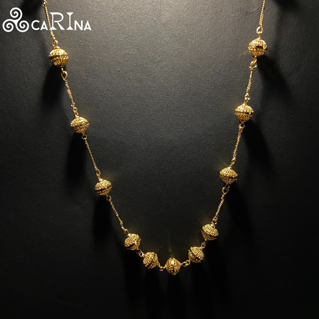Regal Sphere Bead Necklace