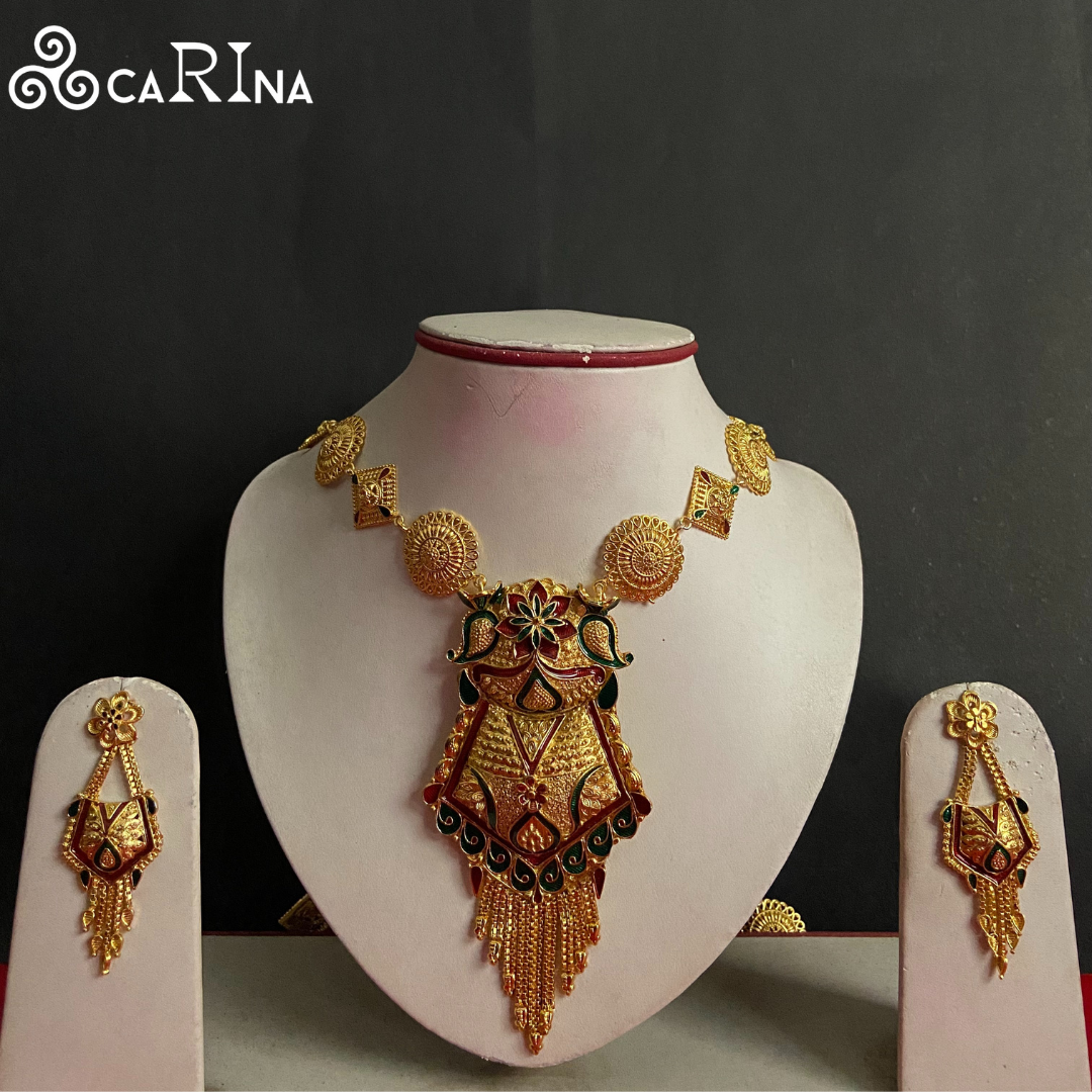 Regal Blossom Necklace Set