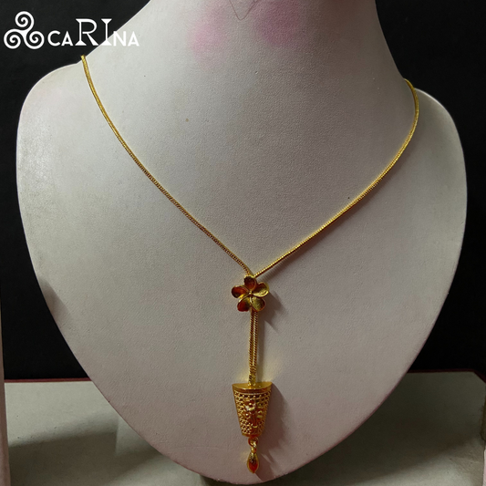 Golden Blossom Pot Pendant