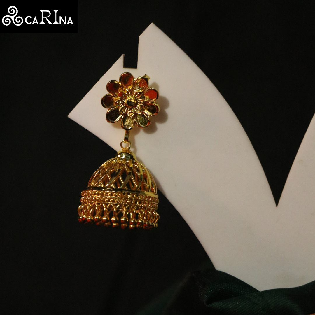 Floral Glow Jhumka