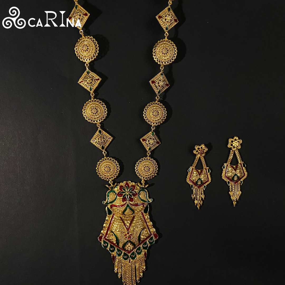 Regal Blossom Necklace Set