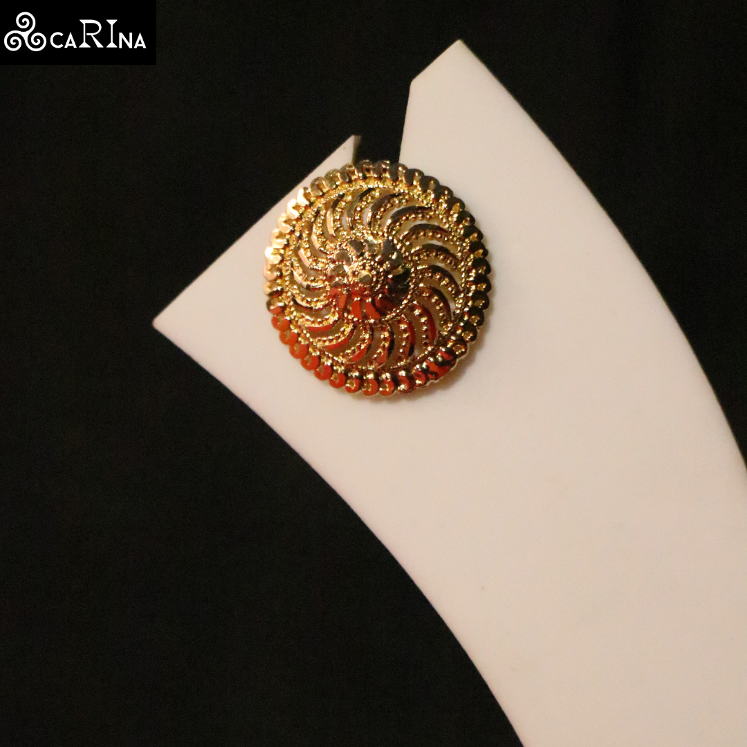 Gold Swirl Studs