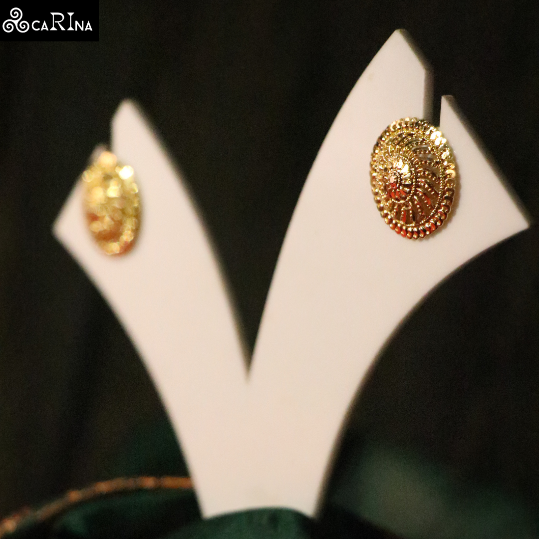 Gold Swirl Studs