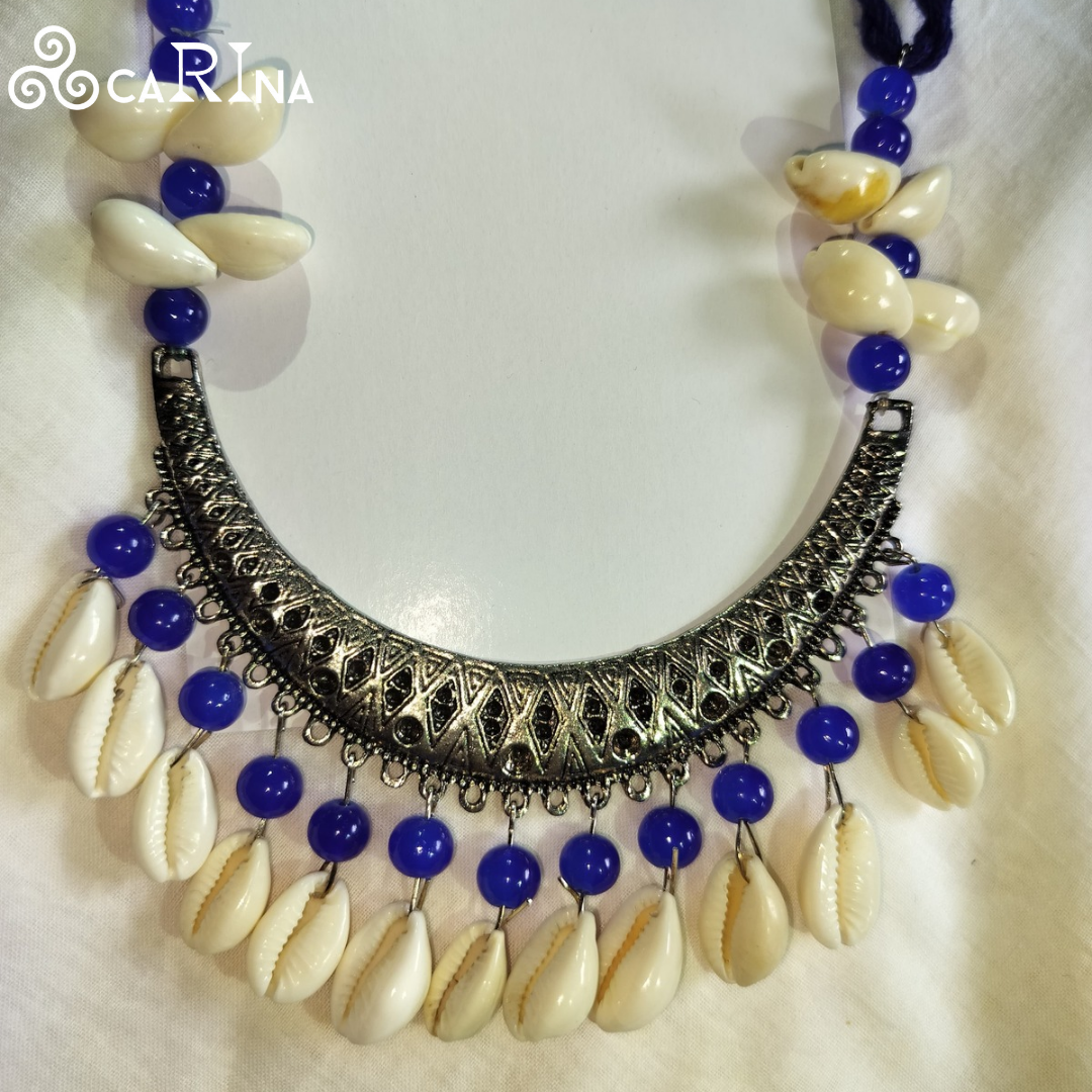 ShankhaBlue – Ocean Shell Tribal Set