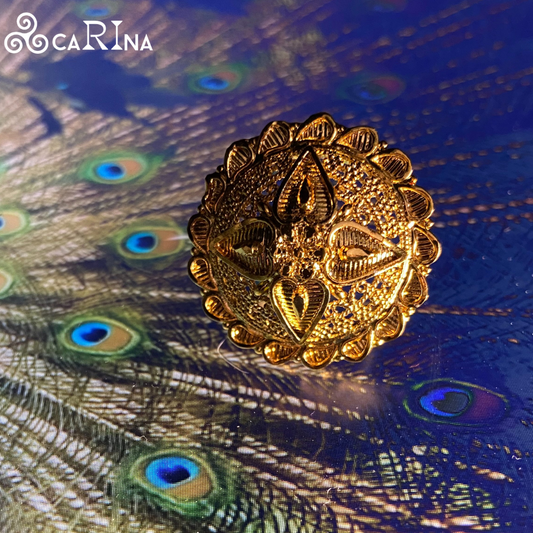 Peacock Bloom Ring