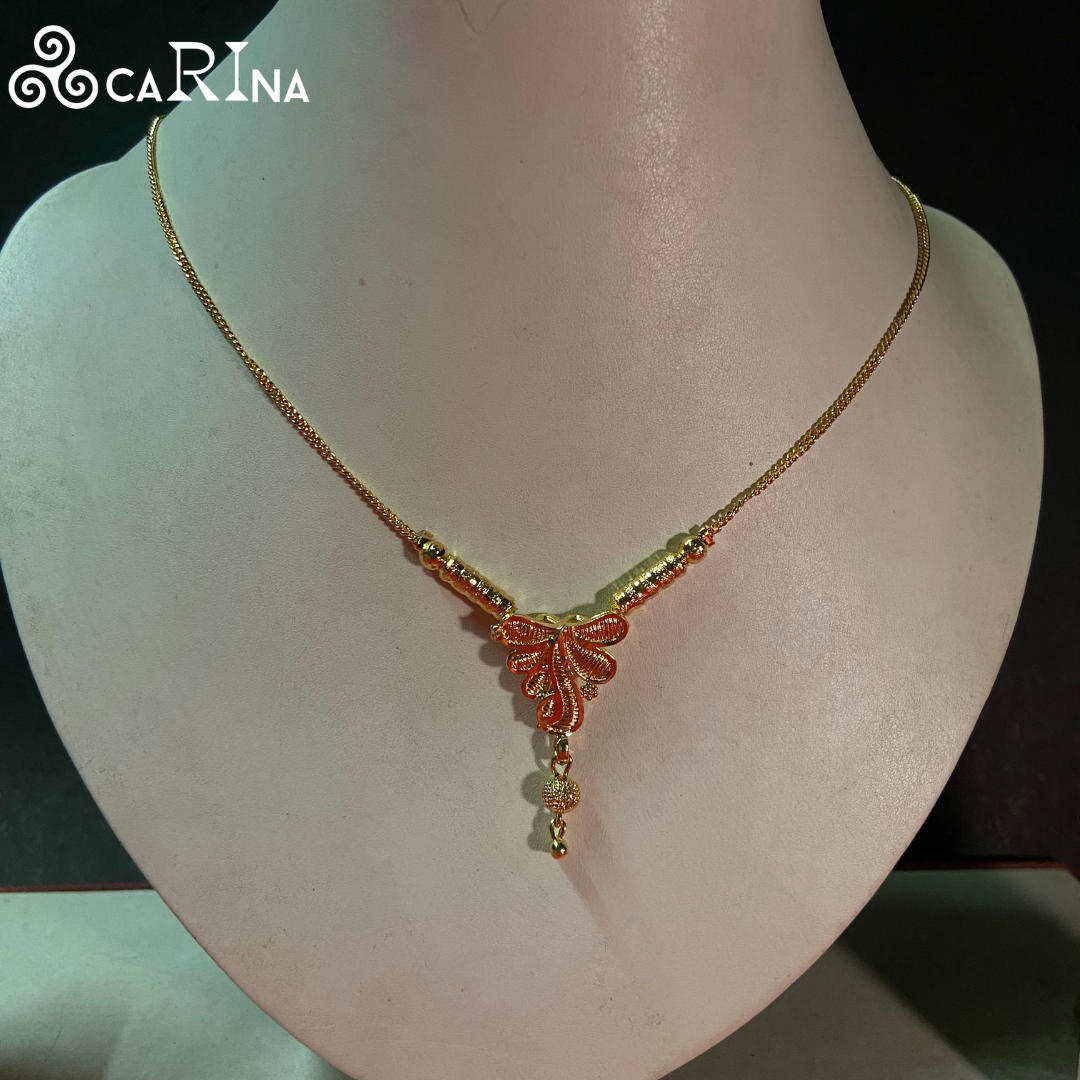 Graceful Petal Charm Necklace