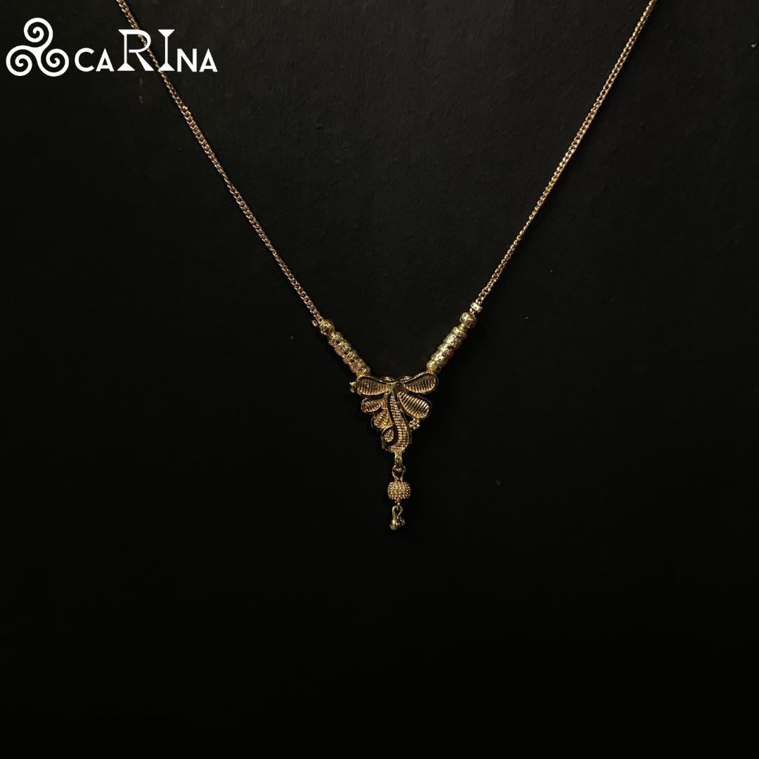 Graceful Petal Charm Necklace