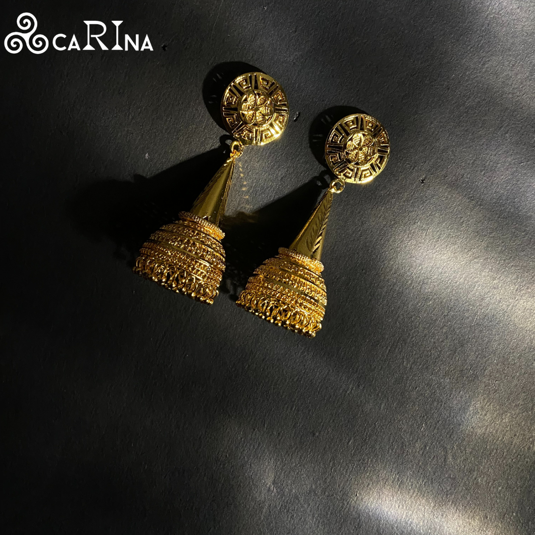Temple Grace Jhumka Earrings