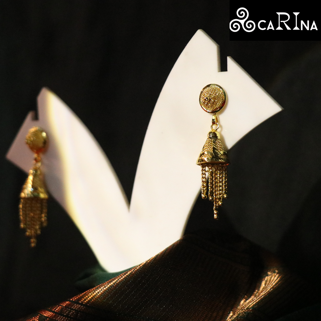 Golden Majesty Jhumka