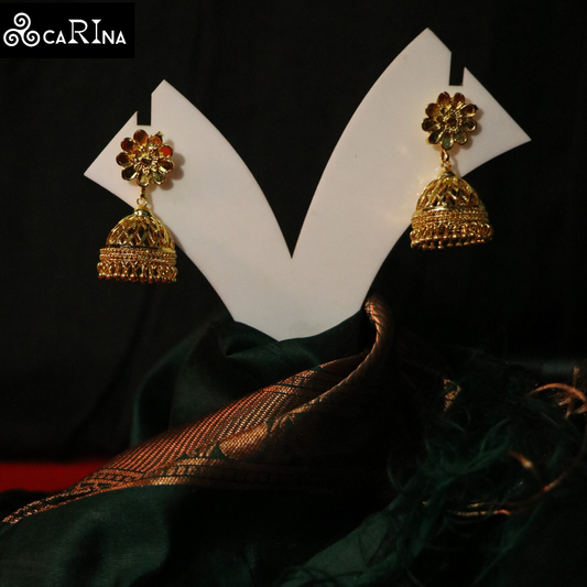 Floral Glow Jhumka