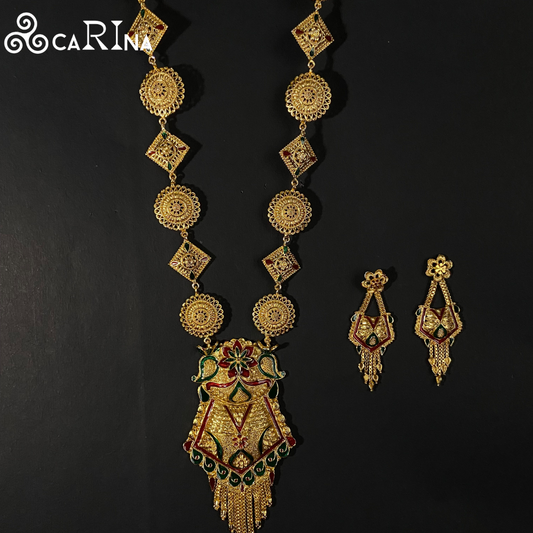 Regal Blossom Necklace Set