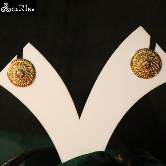 Gold Swirl Studs