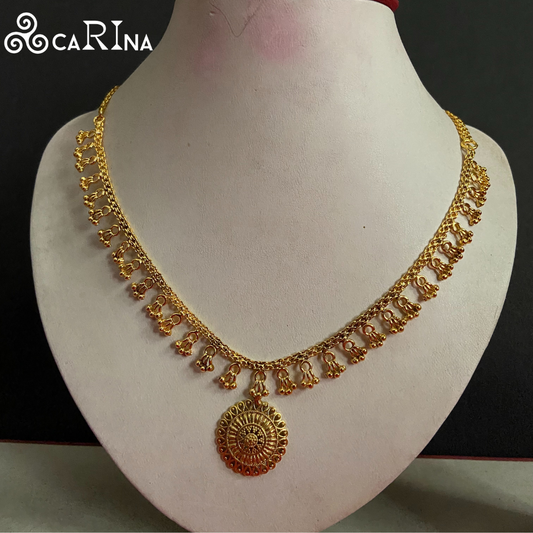 Carina Sun Medallion Dangler Necklace