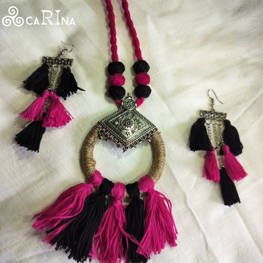 RangSaaj – Bold Tassel Elegance Set