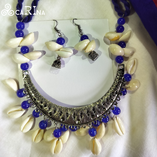 ShankhaBlue – Ocean Shell Tribal Set